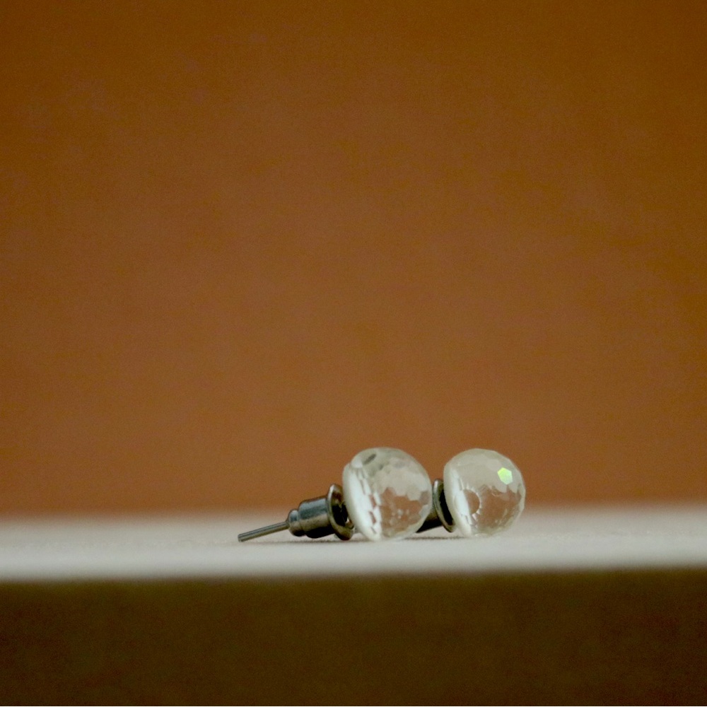 Multi Faceted Stud Earring